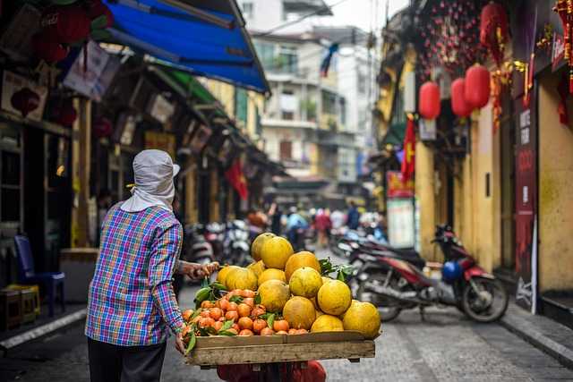 베트남 시장 거리