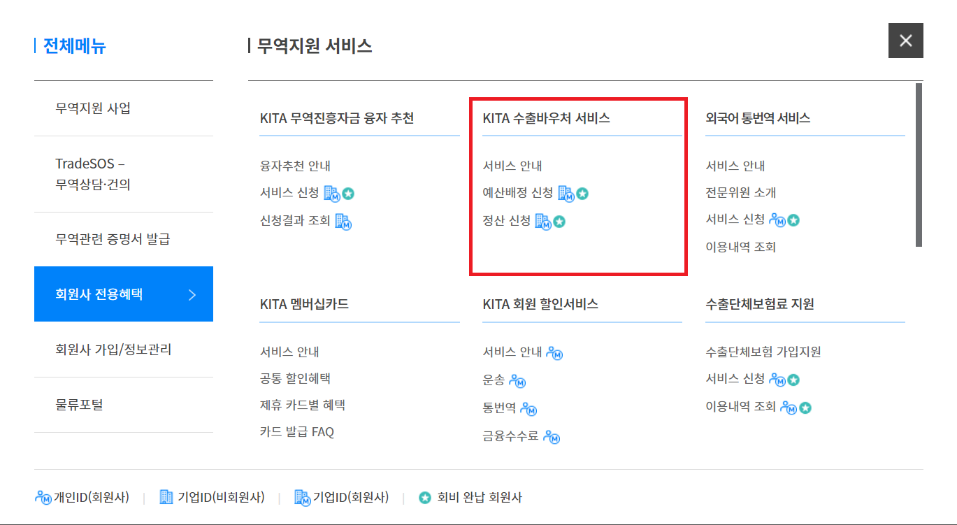 수출바우처 신청은 한국무영협회 홈페이지에서 가능합니다.