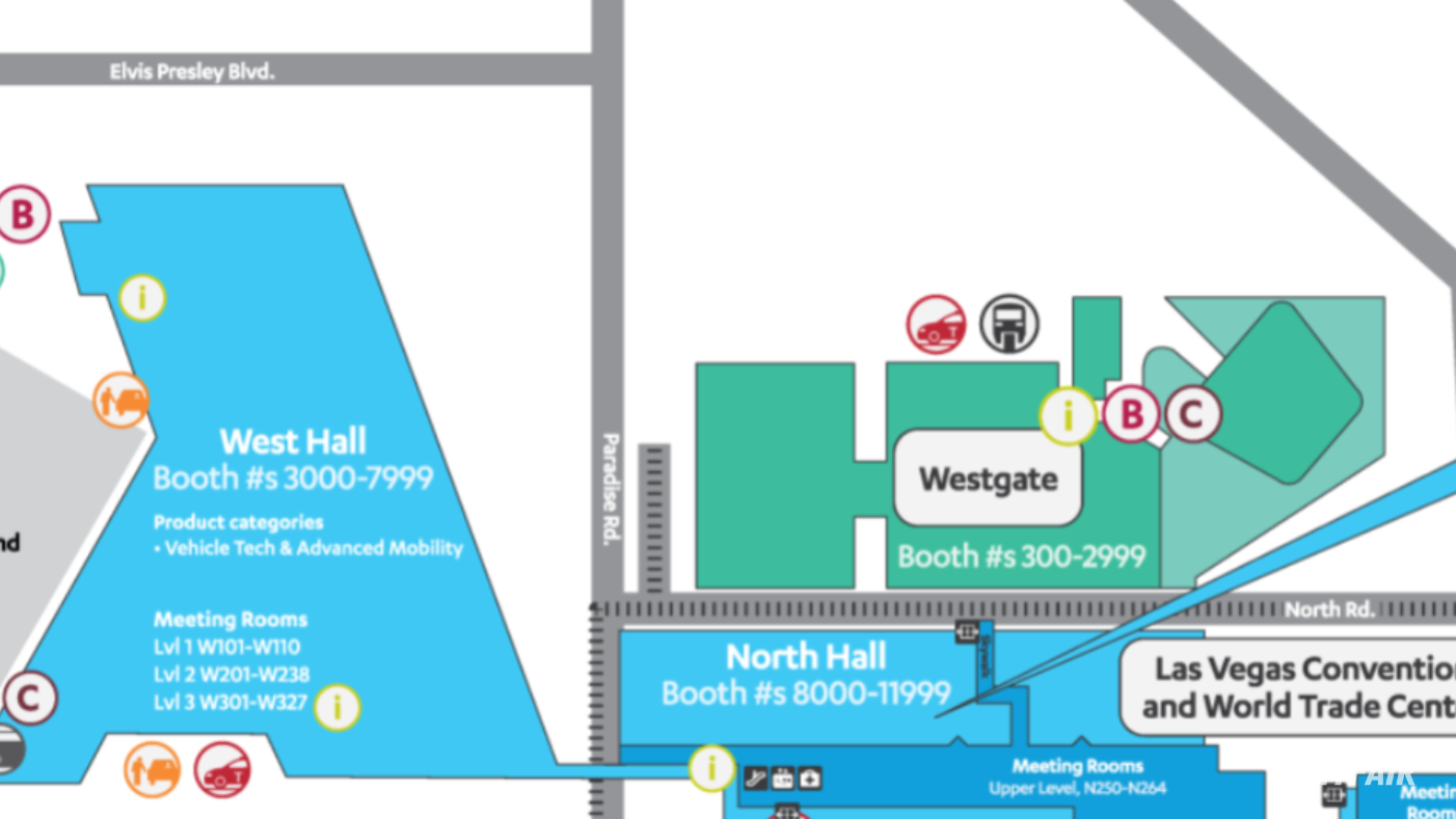 사진 설명 : West Hall과 Westgate 지도